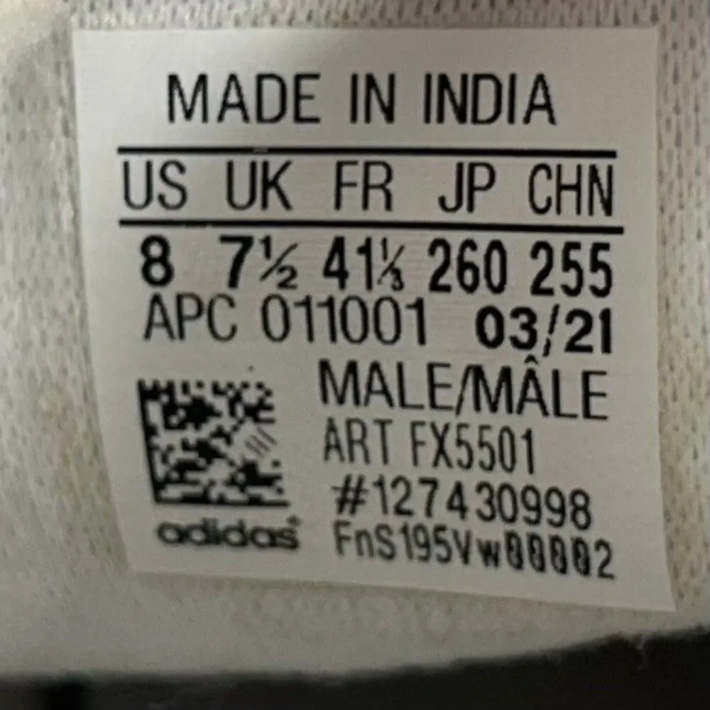 Adidas Stan Smith Originals FX5501 Mens Sz 8 White Navy Blue Leather Shoes Used - Picture 12 of 12